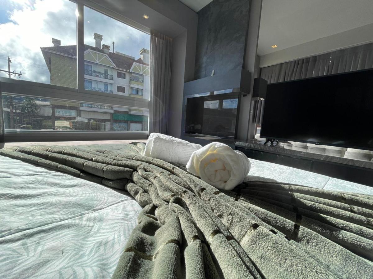 Loft Novo Aconchegante A 500M Da Rua Coberta Apartment Gramado Exterior foto